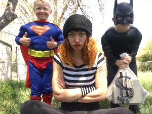 Meet The Costume Trunk Trio: Brice (7), Max (4) & Danielle (The Grown-Up)