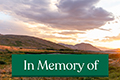 Donation eCard (Wyoming): In Memory of